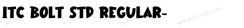 ITC Bolt Std Regular字体转换